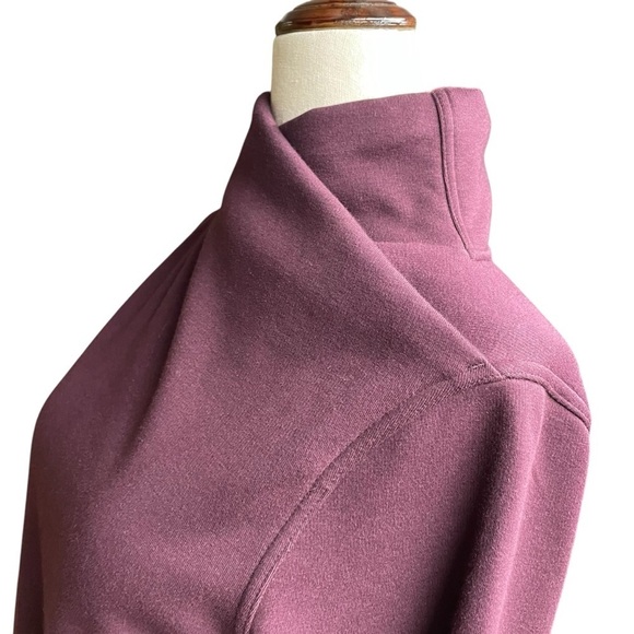 Athleta Burgundy Cozy Karma Twist Neck Sweatshirt Size XXS - Picture 8 of 16